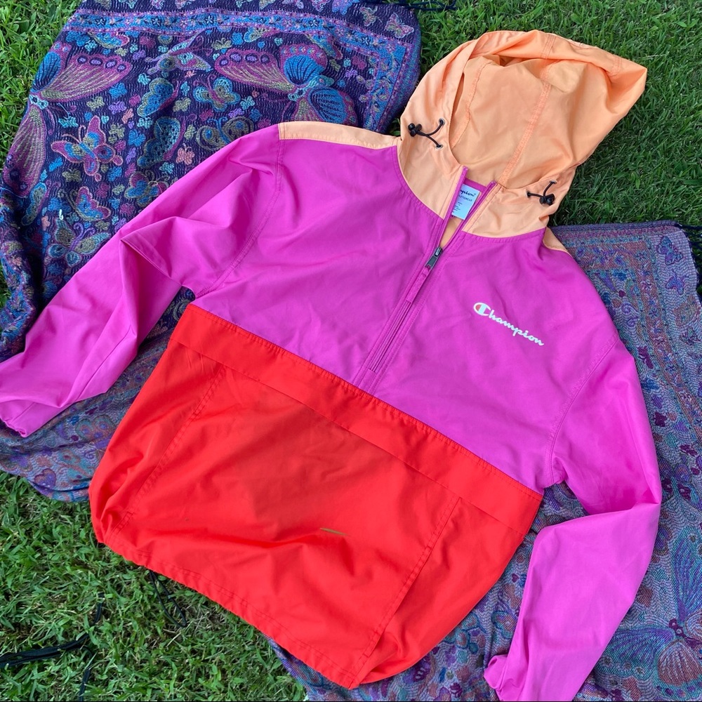 Colorful Champion Windbreaker 🌸